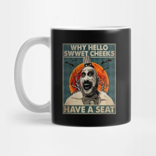 Hello Sweet Funny Men Checks Have A Seat Mug